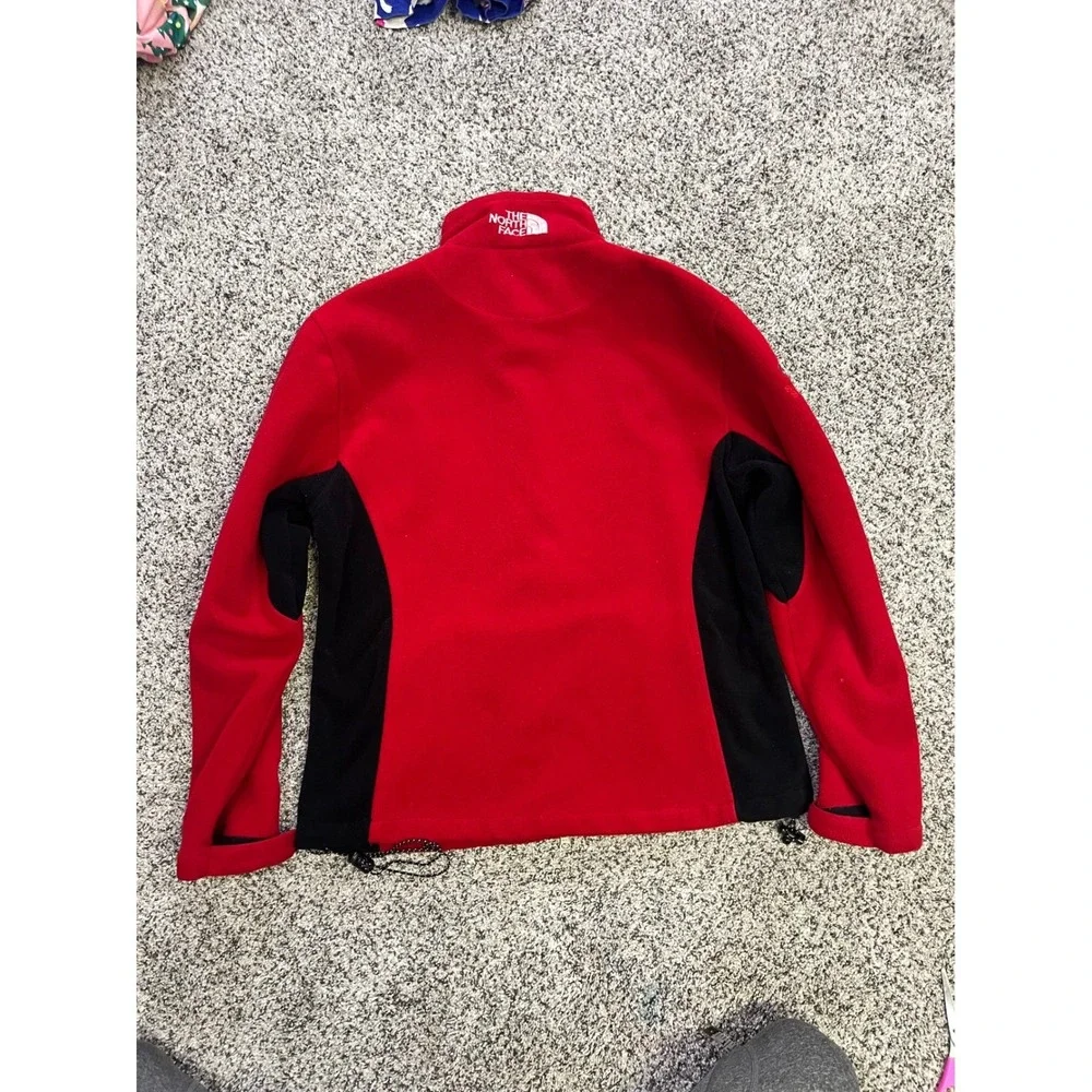 The North Face Summit Windstopper Fleece Jacket Mens L Red Black Hiking Gorpcore